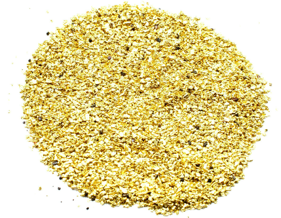 1.550 GRAMS ALASKAN YUKON BC NATURAL PURE GOLD NUGGETS #50 MESH WITH BOTTLE (#B500) - Liquidbullion