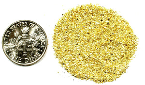 1.000 GRAMS ALASKAN YUKON BC NATURAL PURE GOLD NUGGETS #50 MESH WITH BOTTLE (#B500) - Liquidbullion