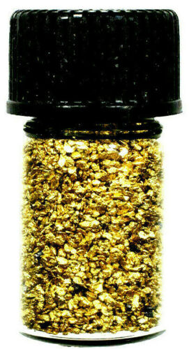 0.250 GRAMS ALASKAN YUKON BC NATURAL PURE GOLD NUGGETS #50 MESH WITH BOTTLE (#B500) - Liquidbullion