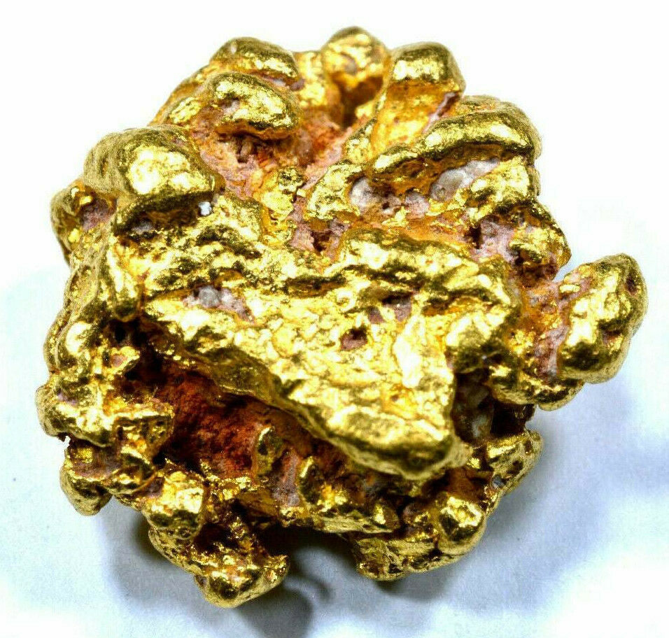 3.450 GRAMS AUSTRALIAN NATURAL PURE GOLD NUGGET GENUINE 94-98% PURE (#AU404)