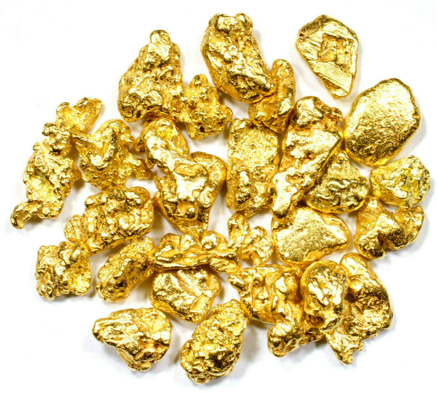5.000 GRAMS ALASKAN YUKON BC NATURAL PURE GOLD NUGGETS #6 MESH - Liquidbullion