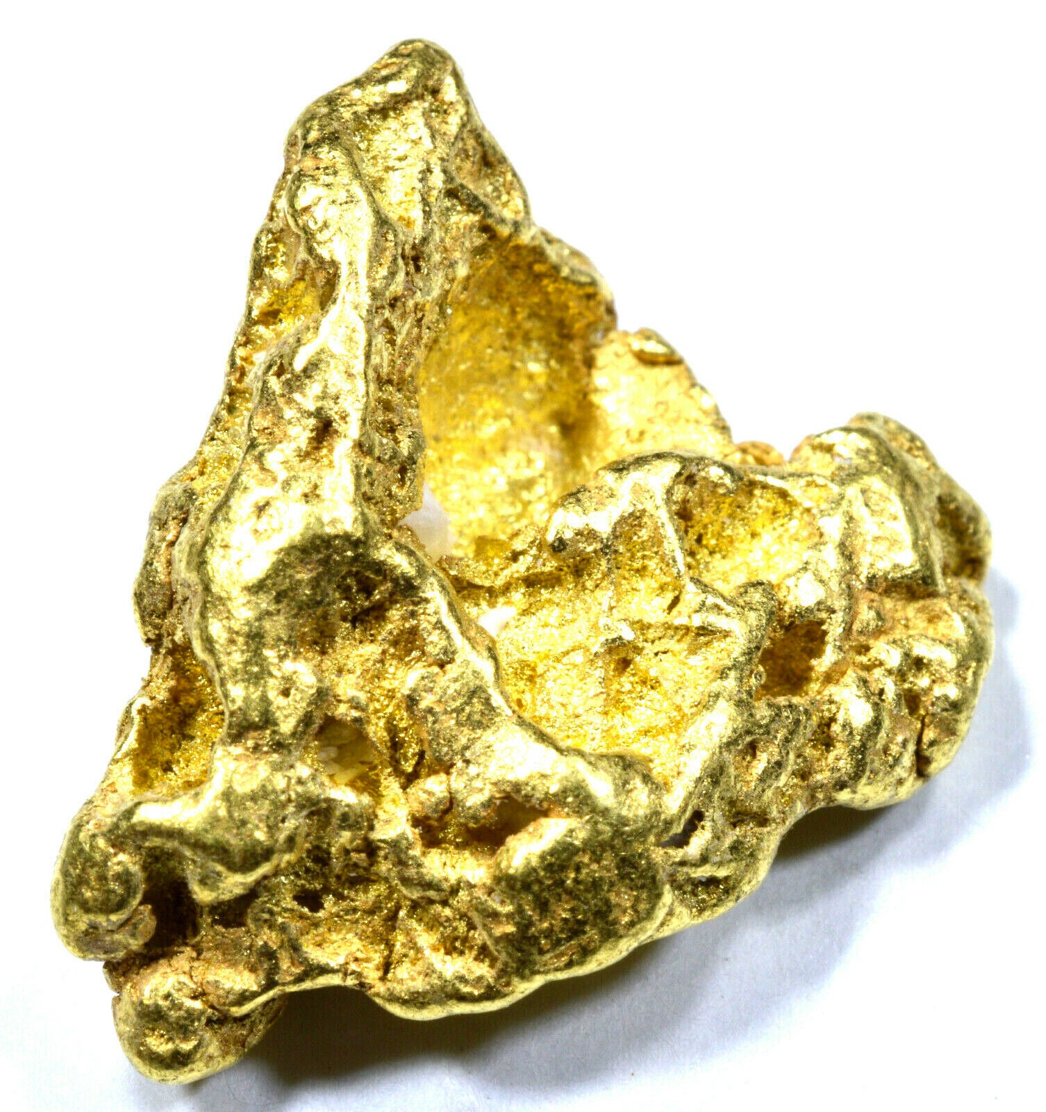 7.403 GRAMS ALASKAN YUKON NATURAL PURE GOLD NUGGET GENUINE (#N413) B GRADE