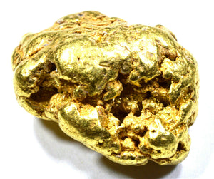 7.593 GRAMS ALASKAN YUKON NATURAL PURE GOLD NUGGET GENUINE (#N415) B GRADE