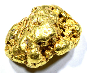 7.593 GRAMS ALASKAN YUKON NATURAL PURE GOLD NUGGET GENUINE (#N415) B GRADE