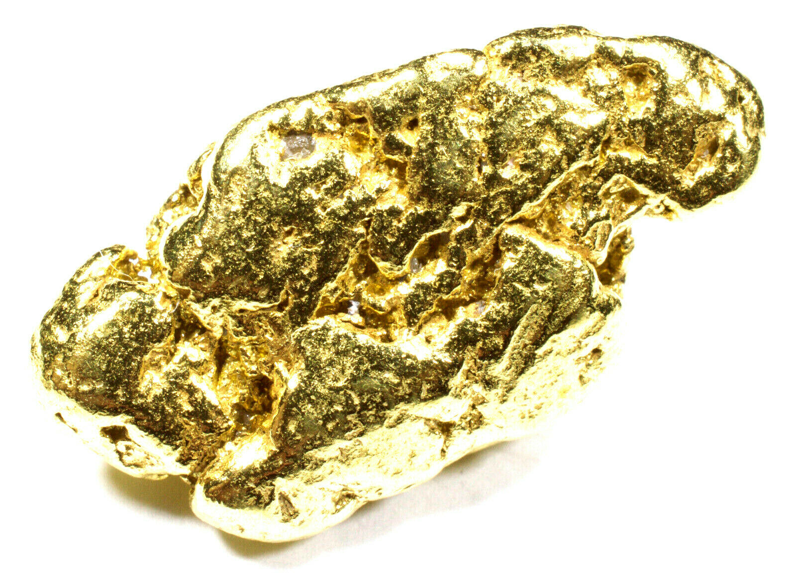 8.038 GRAMS ALASKAN YUKON NATURAL PURE GOLD NUGGET GENUINE (#N805) C GRADE