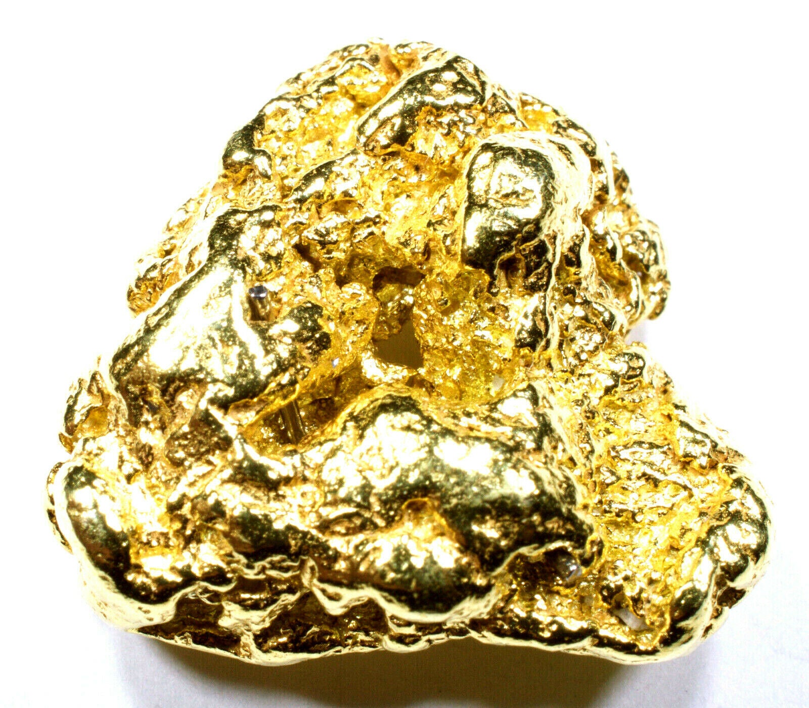 8.174 GRAMS ALASKAN YUKON BC NATURAL PURE GOLD NUGGET GENUINE (#N808) B GRADE
