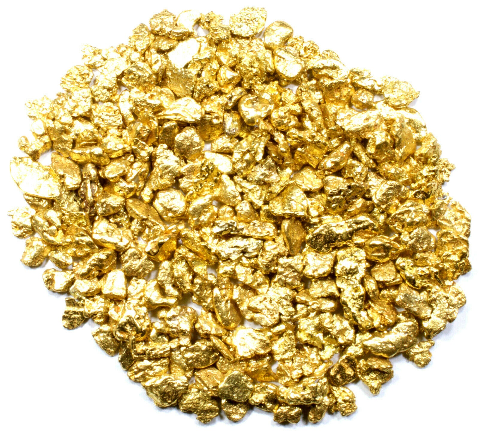 2.000 GRAMS ALASKAN YUKON BC NATURAL PURE GOLD NUGGETS #6 MESH