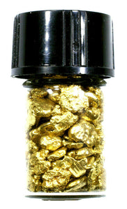 2.000 GRAMS ALASKAN YUKON BC NATURAL PURE GOLD NUGGETS #8 MESH WITH BOTTLE (#B800) - Liquidbullion