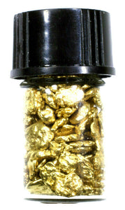 2.000 GRAMS ALASKAN YUKON BC NATURAL PURE GOLD NUGGETS #8 MESH WITH BOTTLE (#B800) - Liquidbullion