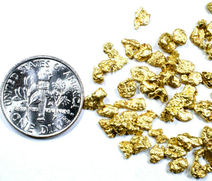 3.000 GRAMS ALASKAN YUKON BC NATURAL PURE GOLD NUGGETS #8 MESH - Liquidbullion