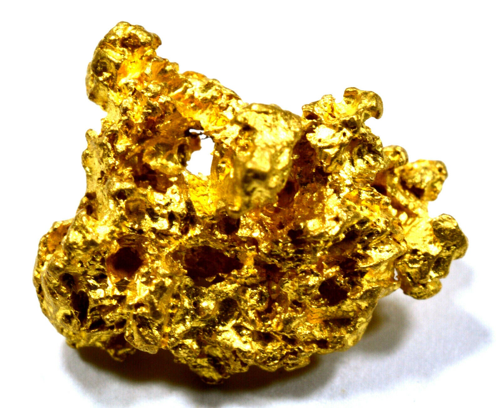 1.565 GRAMS AUSTRALIAN NATURAL PURE GOLD NUGGET GENUINE 94-98% PURE (#AU602)