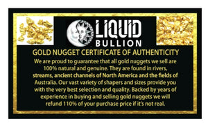 1.308 GRAMS AUSTRALIAN NATURAL PURE GOLD NUGGET GENUINE 94-98% PURE (#AU57)
