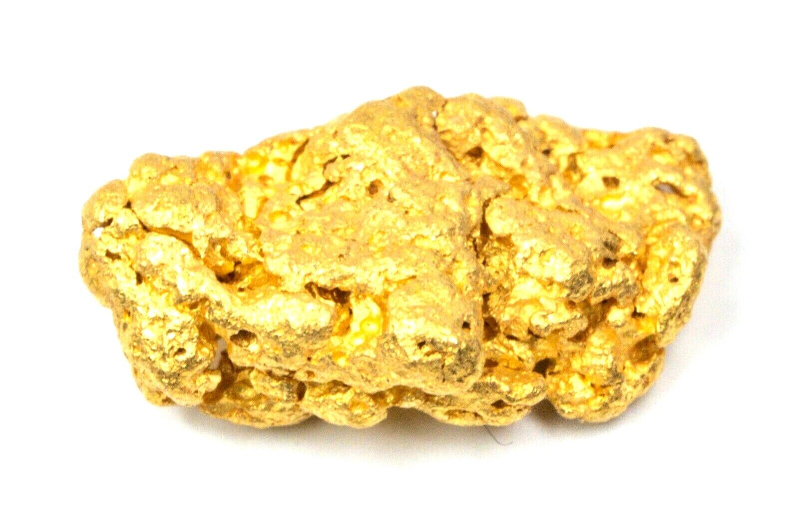 1.271 GRAMS AUSTRALIAN NATURAL PURE GOLD NUGGET GENUINE 94-98% PURE (#AU52)