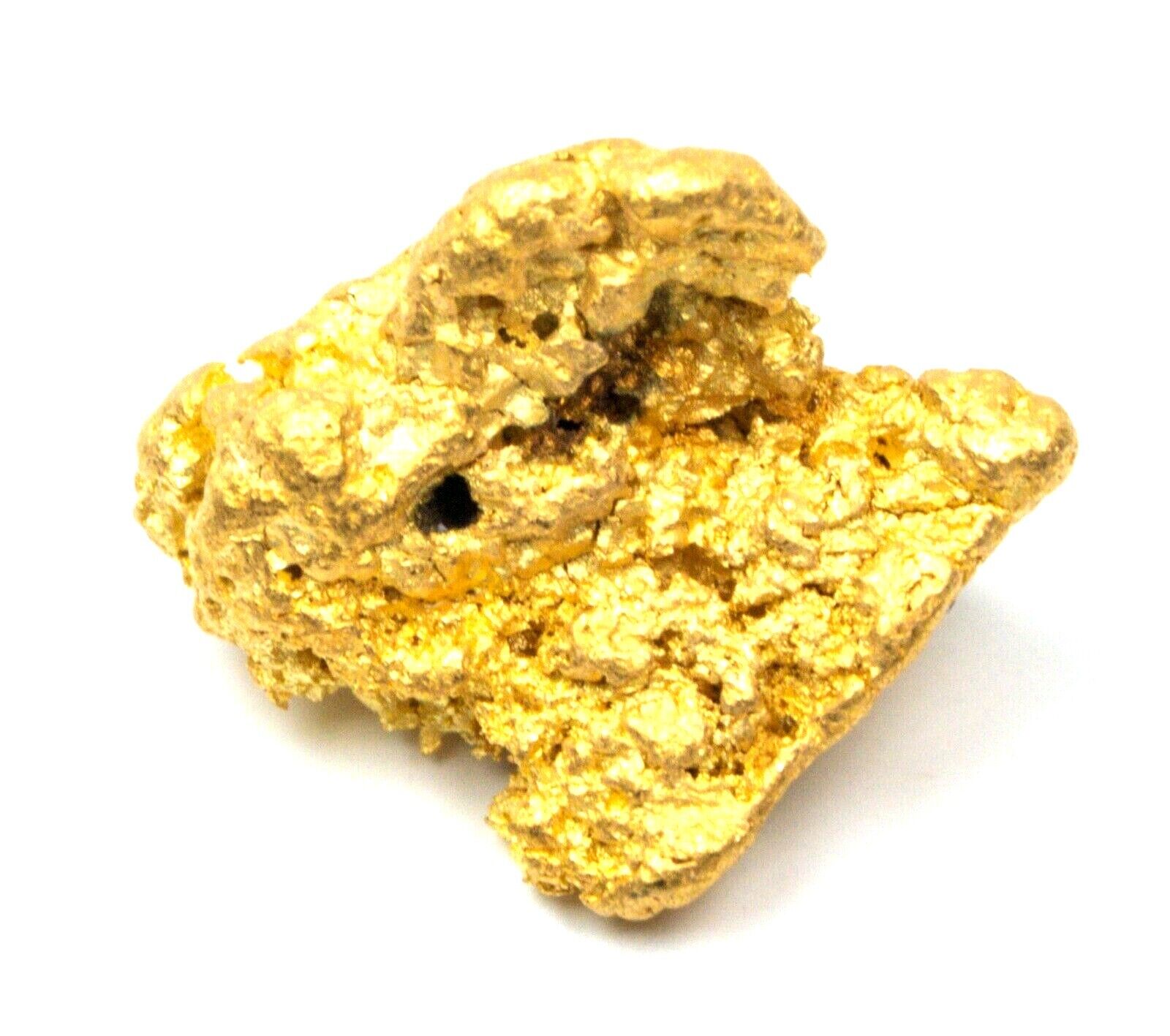 1.308 GRAMS AUSTRALIAN NATURAL PURE GOLD NUGGET GENUINE 94-98% PURE (#AU57)