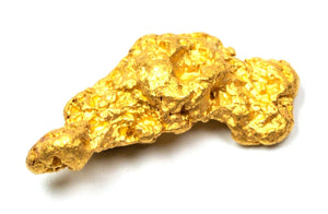 1.195 GRAMS AUSTRALIAN NATURAL PURE GOLD NUGGET GENUINE 94-98% PURE (#AU58)