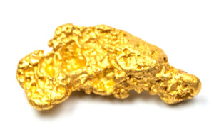 1.195 GRAMS AUSTRALIAN NATURAL PURE GOLD NUGGET GENUINE 94-98% PURE (#AU58)
