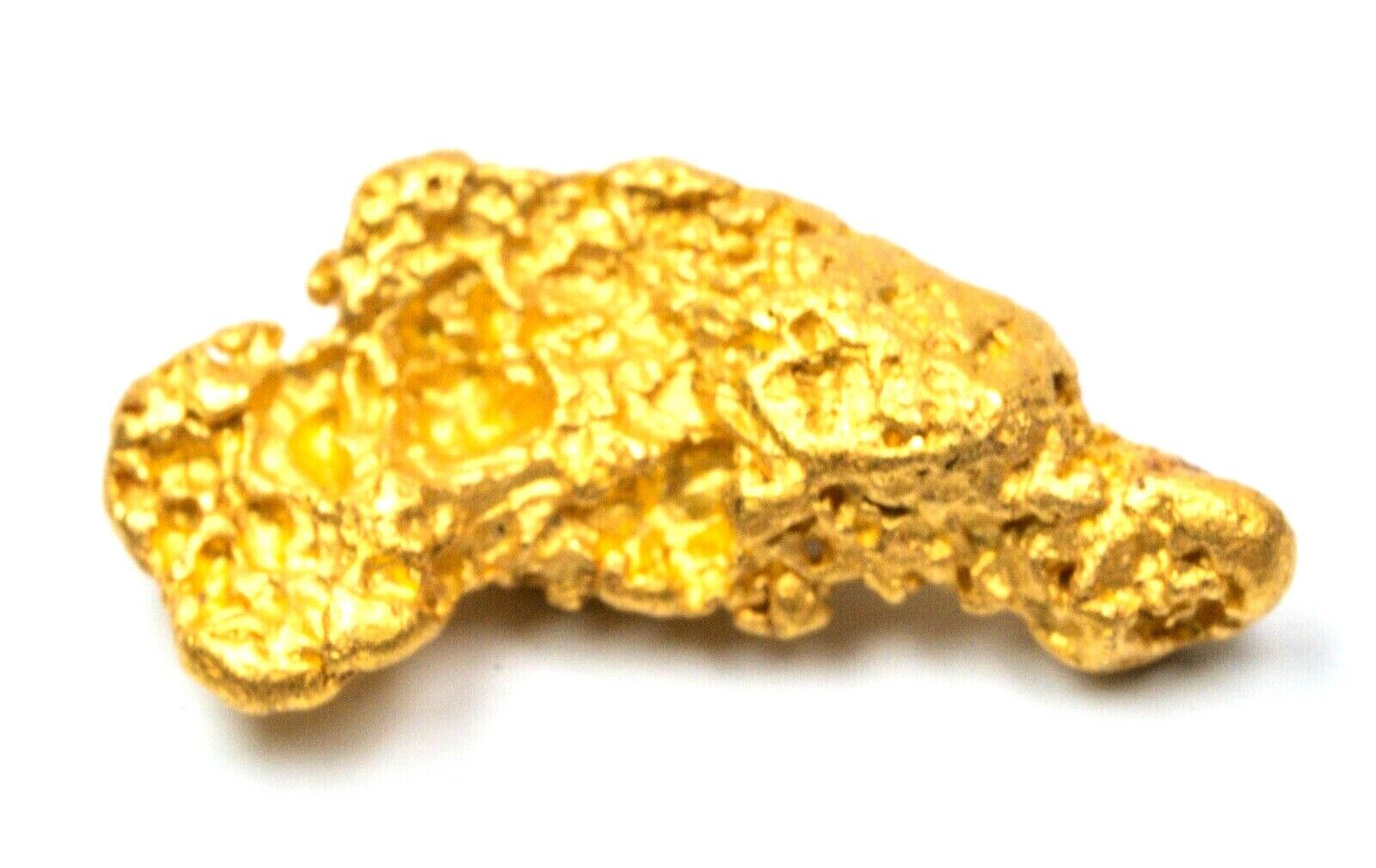 1.496 GRAMS AUSTRALIAN NATURAL PURE GOLD NUGGET GENUINE 94-98% PURE (#AU59)