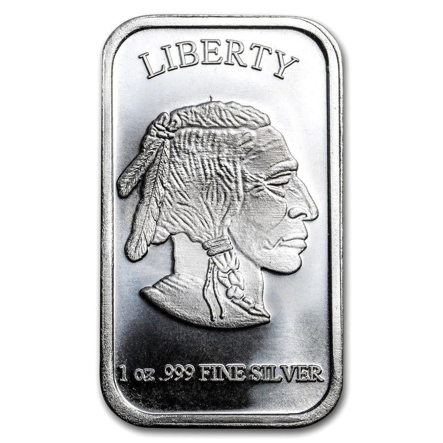 1 TROY OUNCE .999 SILVER BUFFALO BAR BU + 10 PIECE ALASKAN PURE GOLD NUGGETS - Liquidbullion