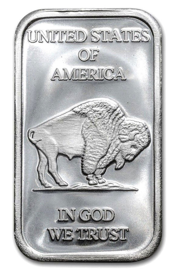 1 TROY OUNCE .999 SILVER BUFFALO BAR BU + 10 PIECE ALASKAN PURE GOLD NUGGETS - Liquidbullion