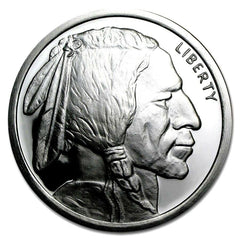 5 TROY OUNCE .999 FINE SILVER BULLION GSM BUFFALO BU