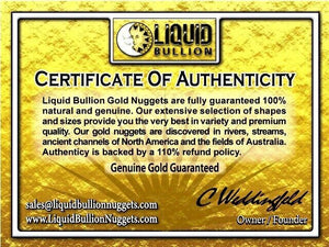 2 TROY OZ ALASKAN YUKON BC NATURAL PURE GOLD NUGGETS #6 MESH - LIQUID BULLION 