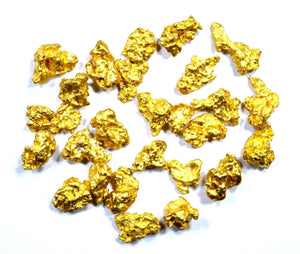 3.000 GRAMS AUSTRALIAN NATURAL PURE GOLD NUGGETS #6 MESH WITH BOTTLE (#AUB600)