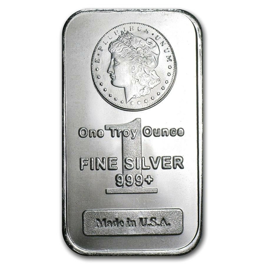 1 TROY OZ .999 SILVER MORGAN BAR BU + 50 PIECE ALASKAN PURE GOLD NUGGETS - Liquidbullion