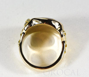 Gold Quartz Ring "Orocal" RM832Q Genuine Hand Crafted Jewelry - 14K Gold Casting