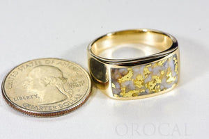 Gold Quartz Ring "Orocal" RM1005Q Genuine Hand Crafted Jewelry - 14K Gold Casting