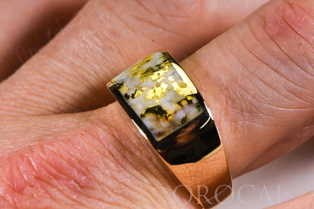 Gold Quartz Ring "Orocal" RM1005Q Genuine Hand Crafted Jewelry - 14K Gold Casting