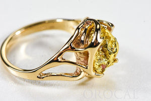 Gold Nugget Ladies Ring "Orocal" RL958N Genuine Hand Crafted Jewelry - 14K Casting