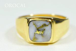 Gold Quartz Ring "Orocal" RM774XNQ Genuine Hand Crafted Jewelry - 14K Gold Casting