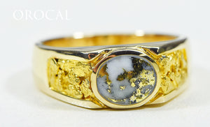 Gold Quartz Ring "Orocal" RM73Q Genuine Hand Crafted Jewelry - 14K Gold Casting