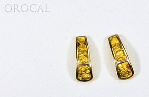 Gold Nugget Earrings "Orocal" EH41 Genuine Hand Crafted Jewelry - 14K Gold Casting - Liquidbullion