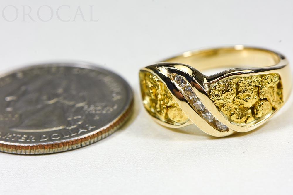 Gold Nugget Ladies Ring "Orocal" RL782D15N Genuine Hand Crafted Jewelry - 14K Casting