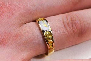 Gold Quartz Ladies Ring "Orocal" RL653OLQ Genuine Hand Crafted Jewelry - 14K Gold Casting