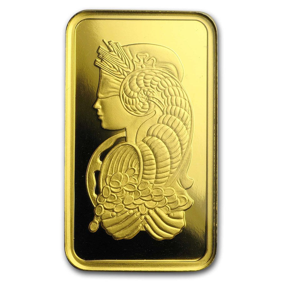 1/2 OZ PAMP SUISSE .9999 LADY FORTUNA VERISCAN GOLD BAR