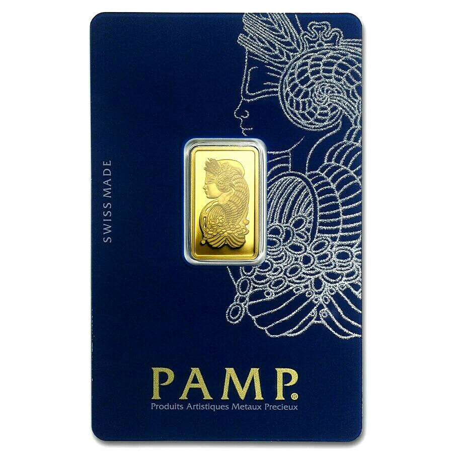 5 GRAM PAMP SUISSE .9999 LADY FORTUNA VERISCAN GOLD BAR - Liquidbullion