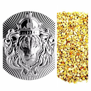 100 GRAM .999 SILVER SCOTTSDALE MINT STACKER BU + 50 PIECE ALASKAN PURE GOLD NUGGETS - Liquidbullion