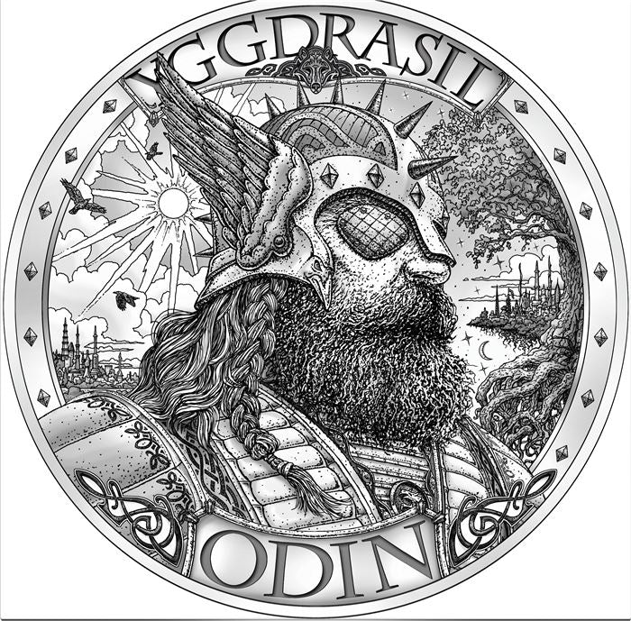 1 TROY OZ .999 FINE SILVER AZGARD MYTHICAL CITIES SERIES 2 ROUND BU