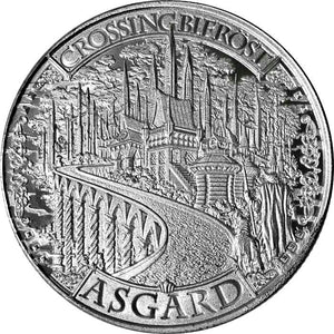 1 TROY OZ .999 FINE SILVER AZGARD MYTHICAL CITIES SERIES 2 ROUND BU