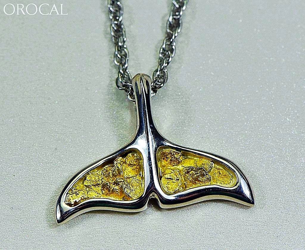 Gold Nugget Pendant Whales Tail - Sterling Silver Special Pajwt301Nss Hand Made Jewelry Specials