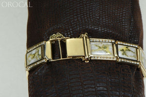 Gold Quartz Bracelet "Orocal" B16MMDQ  Genuine Hand Crafted Jewelry - 14K Gold Casting