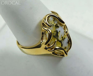 Gold Quartz Ring Ladies Orocal Rl1031 Genuine Hand Crafted Jewelry - 14K Yellow Casting