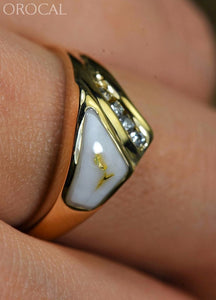 Gold Quartz Ring Orocal Rl1073Dq Genuine Hand Crafted Jewelry - 14K Casting