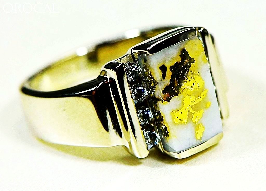 Gold Quartz Ring Orocal Rl639D32Qw Genuine Hand Crafted Jewelry - 14K Casting