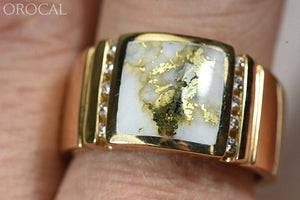 Gold Quartz Ring Orocal Rm779D24Q Genuine Hand Crafted Jewelry - 14K Casting