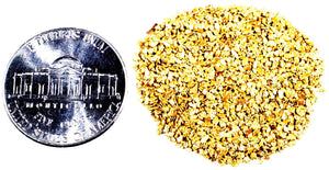 5.000 GRAMS ALASKAN YUKON BC NATURAL PURE GOLD NUGGETS #30 MESH WITH BOTTLE (#B300) - Liquidbullion