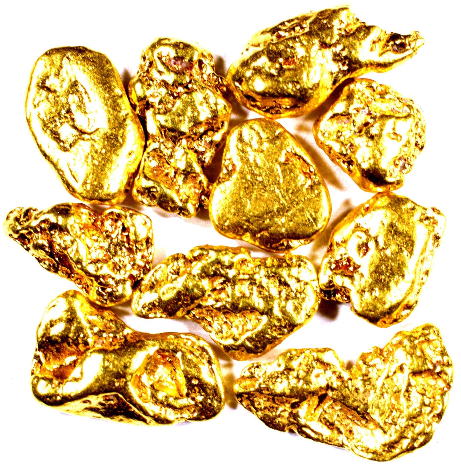 100 PIECE LOT ALASKAN YUKON BC NATURAL PURE GOLD NUGGETS (#B250) - Liquidbullion