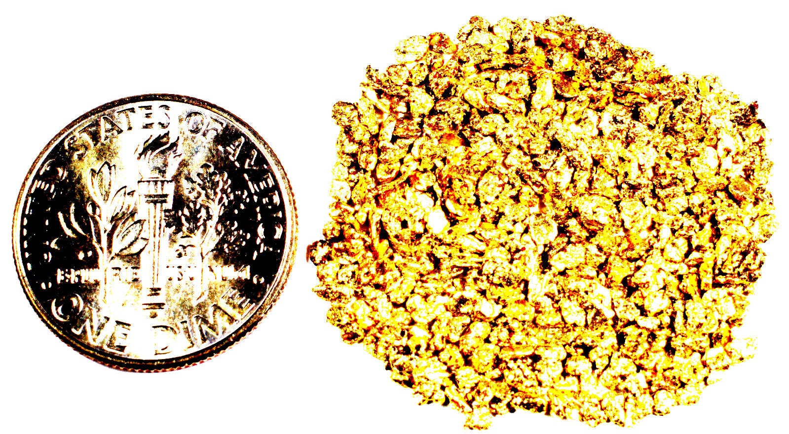 1.000 GRAMS ALASKAN YUKON BC NATURAL PURE GOLD NUGGETS #18 MESH - Liquidbullion